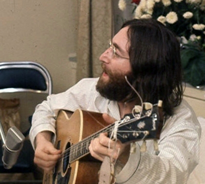 John rehearses Give Peace A Chance